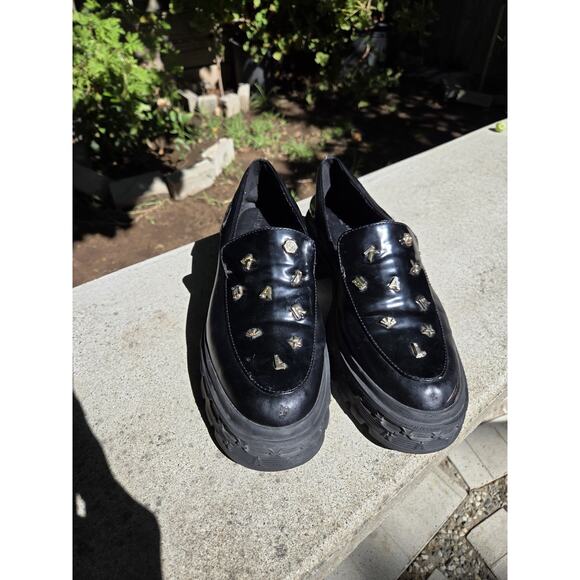 Karl Lagerfeld Paris Avah Studded Loafers Black Gold Men\'s Size 11 main image 15